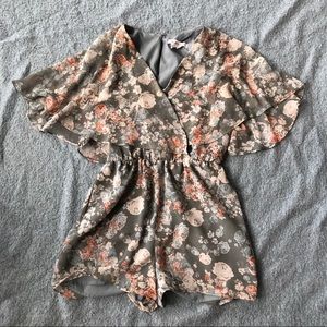 BCBGeneration Floral Rompers